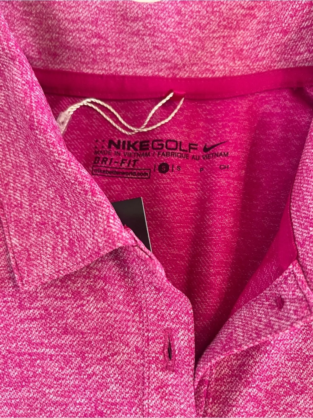 Nike Golf Dri Fit Womens Polo Lot Of 2 Small Gray And Pink Heather